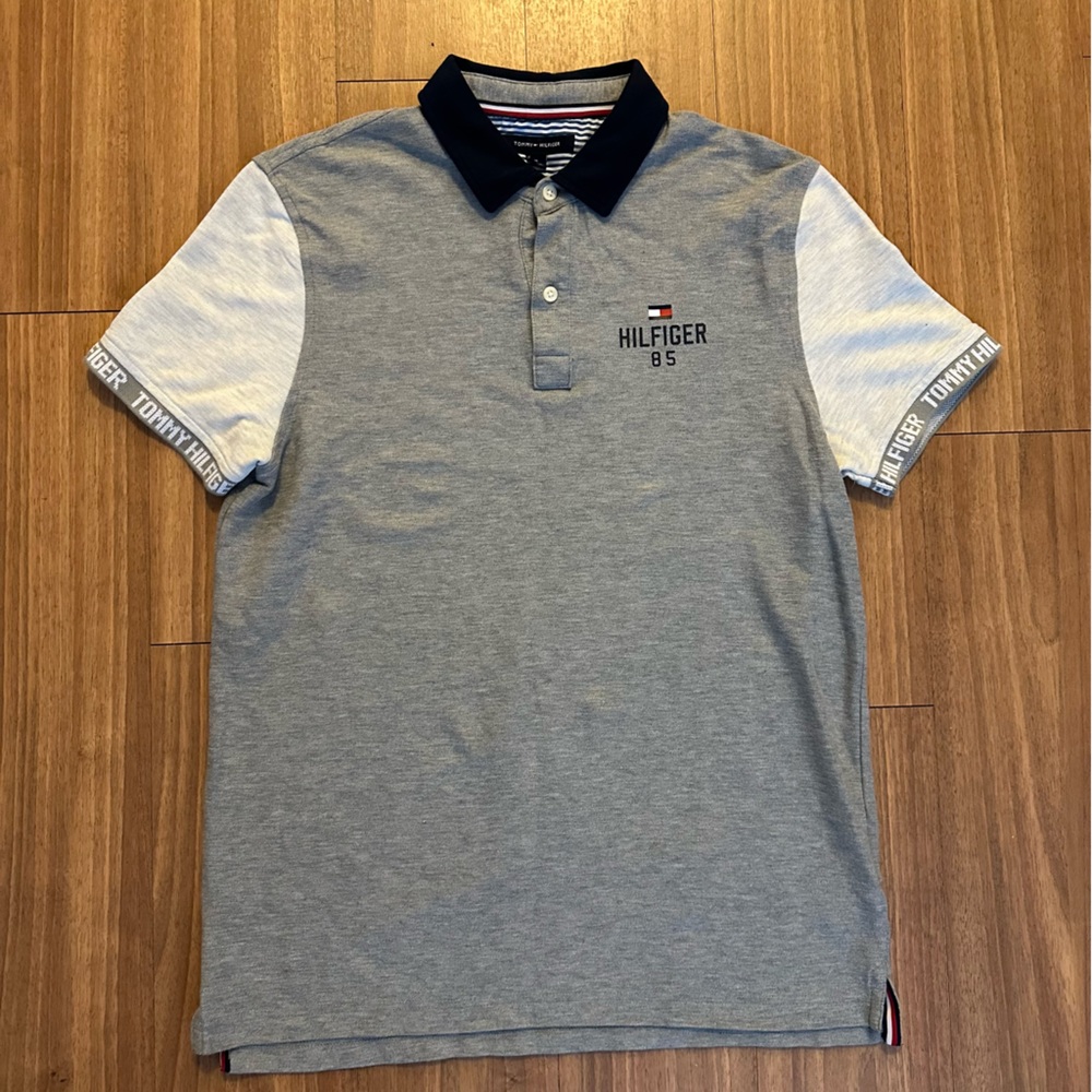 Mens Tommy Hilfiger Polo Shirt | Gray